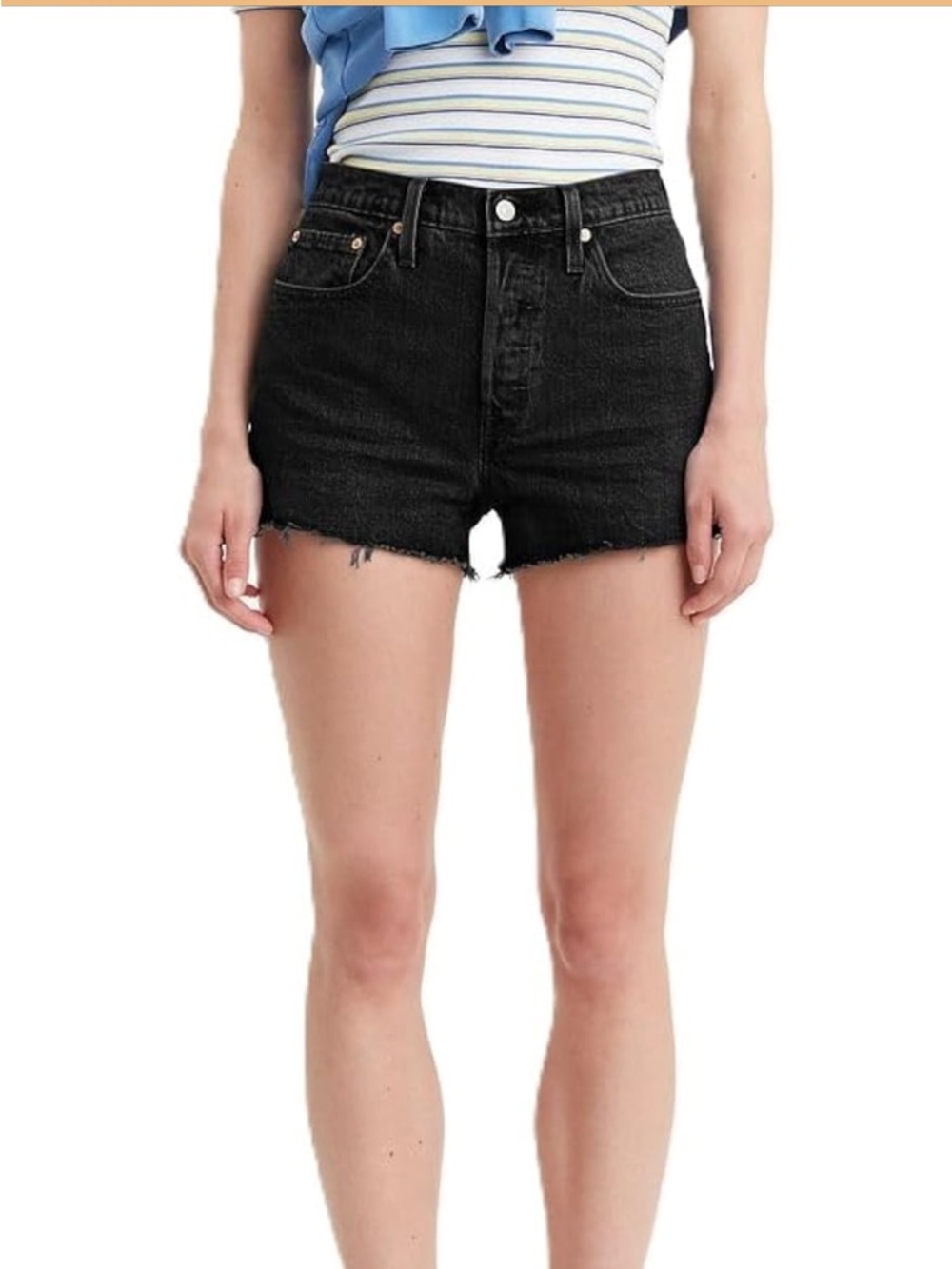 Levi's Women's 501 Original Shorts - Black 28